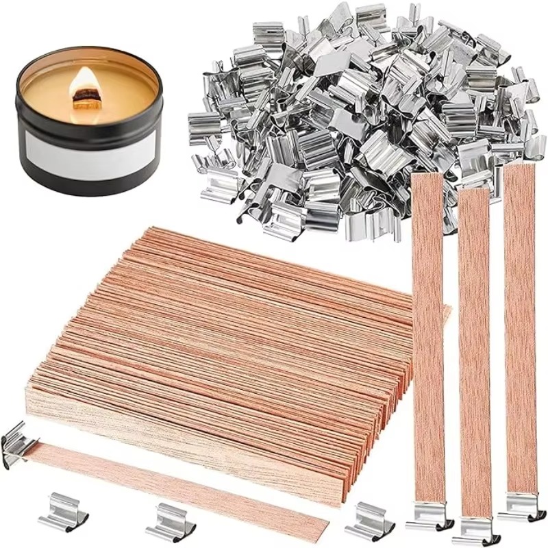 Wood Wick Crackle - 1-5Bags Wood Candle Wicks with Sustainers