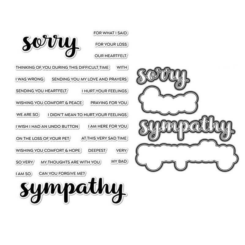 Candle Making Kit Wholesale - New 2022 Sympathy Words Clear Stamps
