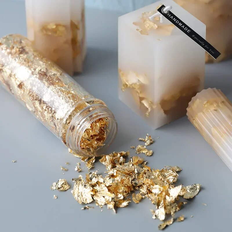 Candle Making Factory - 2g/1g Metallic Foil Flakes Gold Foil