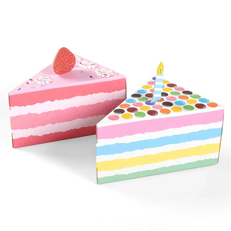 Kraft Box Candle - 8Pcs Creative Candle Dot Cake Shape