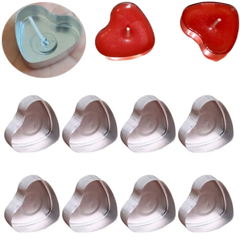 100 Sets Heart shaped Empty Al – Candle Making Kit Wholesale Bewertung und Preis