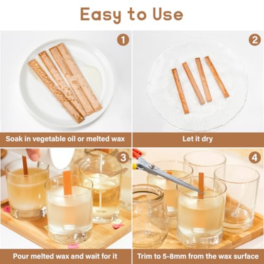 100 Wood Wicks for Candles Mak – Wood Wick Crackle Bewertung und Preis