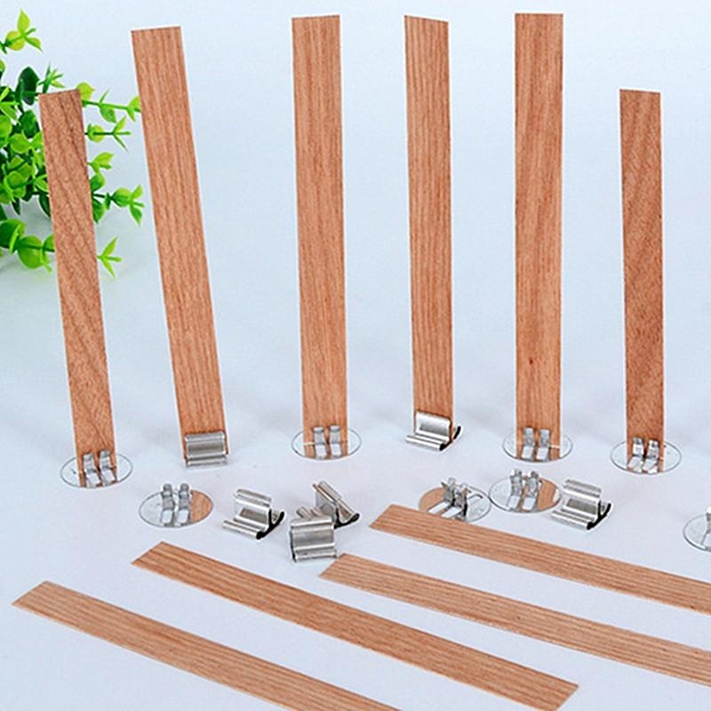 40Pcs Wooden Candle Wick Set w – Wood Wick Crackle Bewertung und Preis