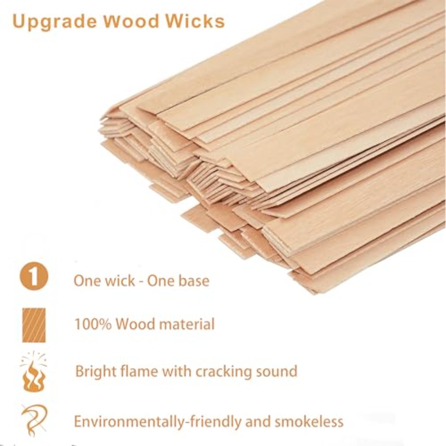 150 Pcs Thickned Wooden Candle – Wood Wick Crackle Bewertung und Preis
