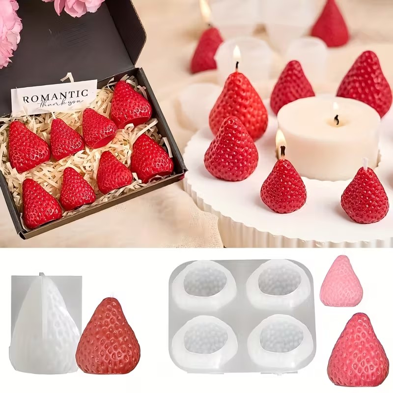 Strawberry Silicone Candle Mol – Candle Making Factory Bewertung und Preis