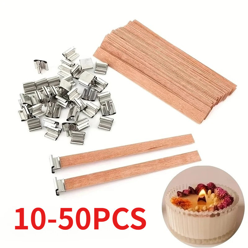 1-5Bags  Wooden Wick for Candl – Wood Wick Crackle Bewertung und Preis