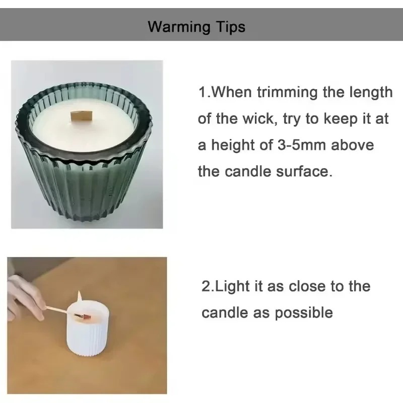 1-5Bags  Wooden Wick for Candl – Wood Wick Crackle Bewertung und Preis