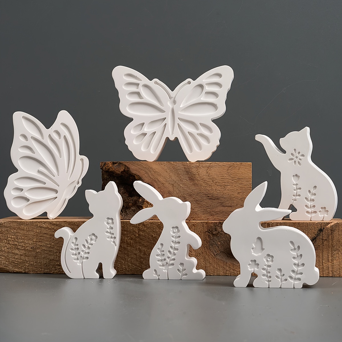 6pcs - 3D Rabbit and Kitten Si – Candle Making Factory Bewertung und Preis