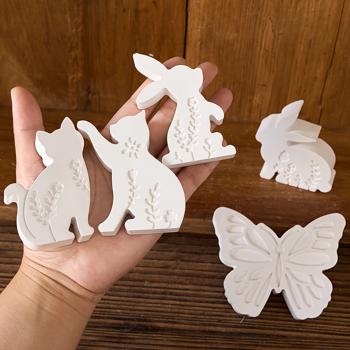 6pcs - 3D Rabbit and Kitten Si – Candle Making Factory Bewertung und Preis