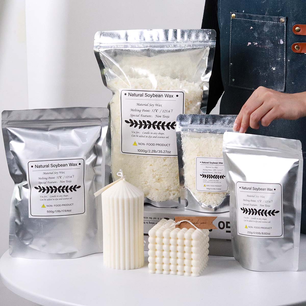 100/250/500/1000g Natural Soy  – Candle Making Kits Bewertung und Preis