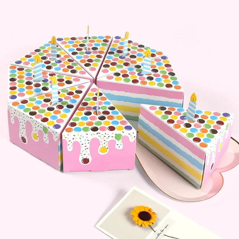 8Pcs Creative Candle Dot Cake  – Kraft Box Candle Bewertung und Preis