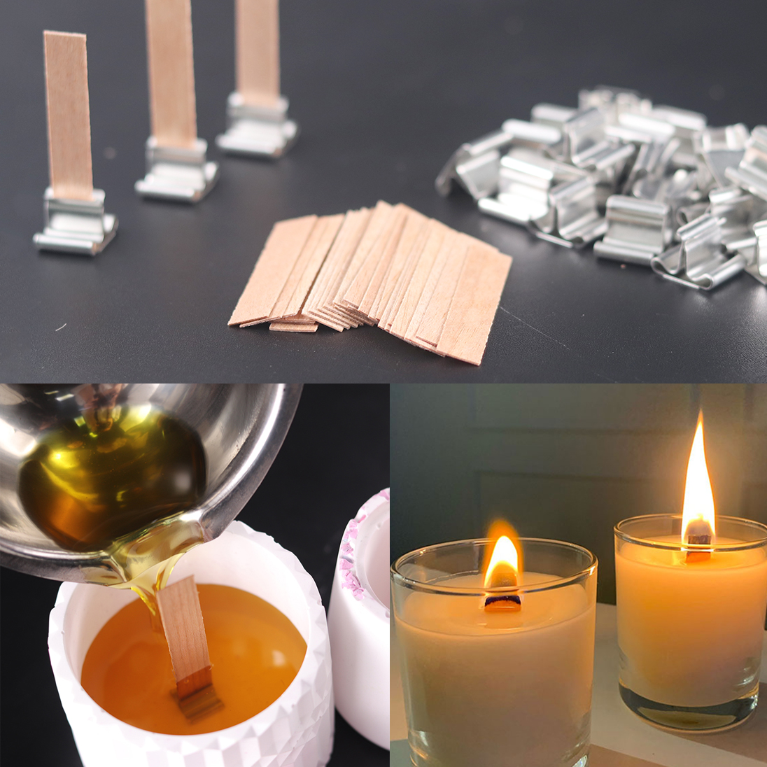 30pcs Wooden Candle Wicks Cand – Candle Making Kit Wholesale Bewertung und Preis