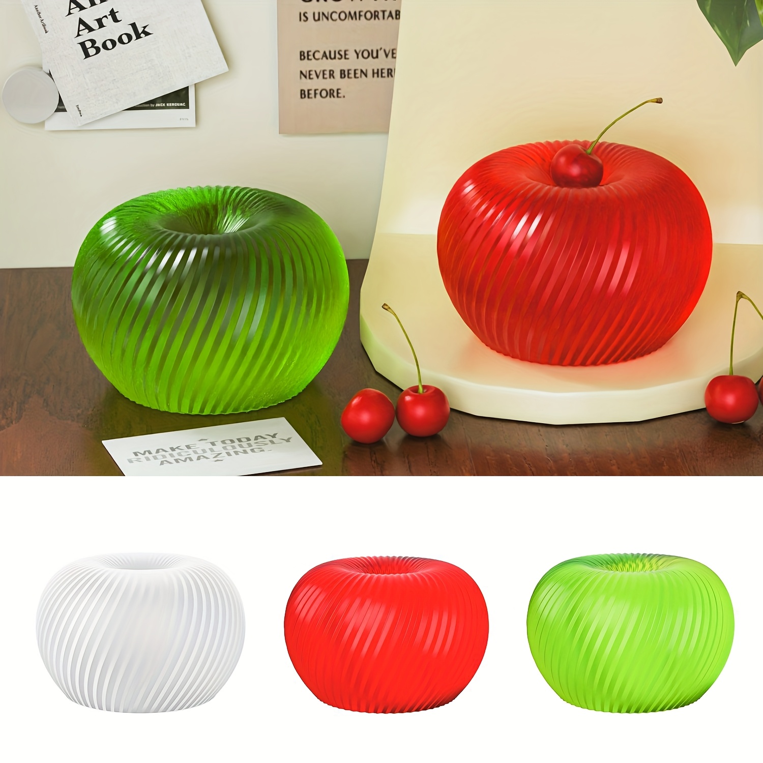 A trendy red apple silicone mo – Candle Making Factory Bewertung und Preis