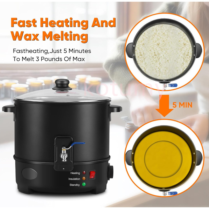 6L Small  Wax Melter Paraffin  – Candle Making Kits Bewertung und Preis