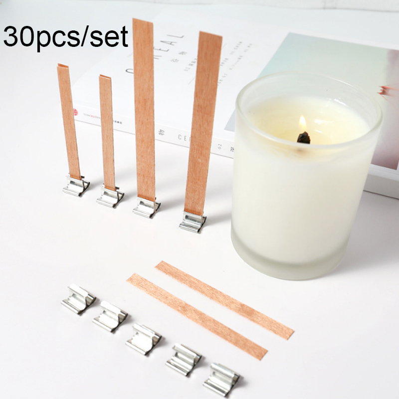 30Pcs Wooden Candle Wicks Set  – Candle Making Kit Wholesale Bewertung und Preis