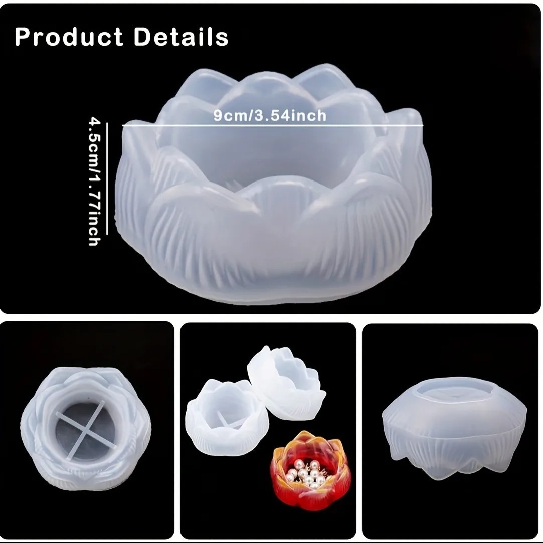 1pc DIY Lotus Flower Silicone  – Kraft Box Candle Bewertung und Preis