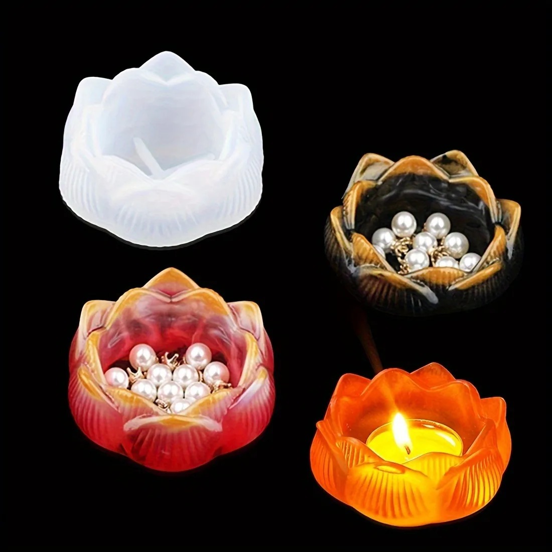 1pc DIY Lotus Flower Silicone  – Kraft Box Candle Bewertung und Preis