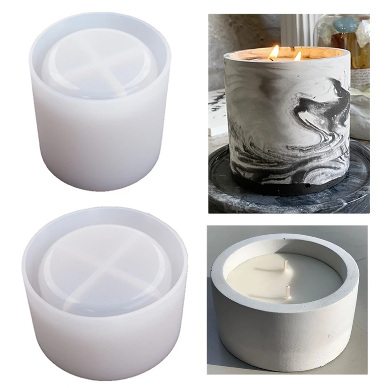 3 Sizes Round Cement Concrete  – Kraft Box Candle Bewertung und Preis
