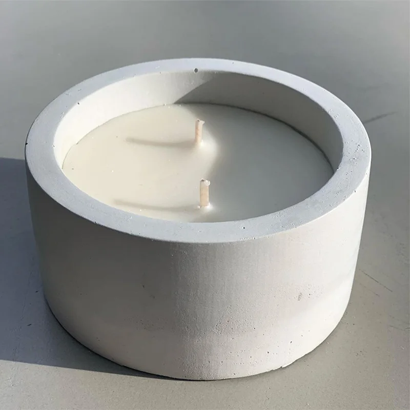 3 Sizes Round Cement Concrete  – Kraft Box Candle Bewertung und Preis
